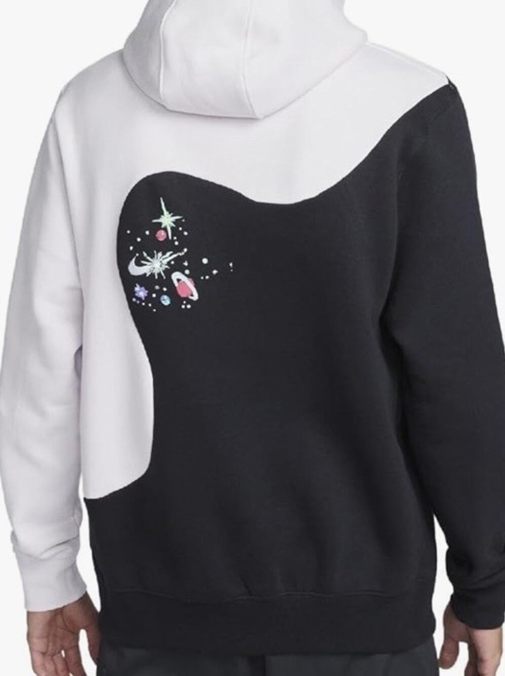 Nike Hoodie Galaxy Graphic Celestial Stars Planets Astronomy Aliens Swoosh M
